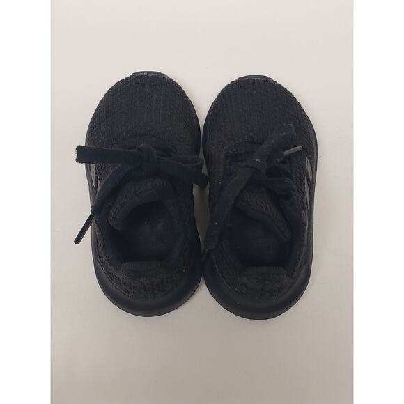 Adidas Black Mesh Tie Kids Shoes Sneakers • Size 4K Kids - Picture 4 of 8